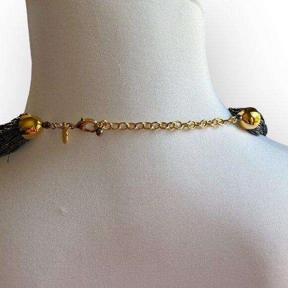 Joan Rivers Collection Multi-Strand Seed Beaded Statement Necklace - Picture 5 of 6